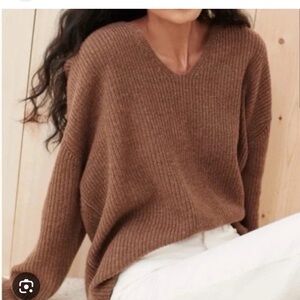 Jenni Kayne Cabin Sweater in Nutmeg, size Large